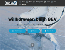 Tablet Screenshot of grazer-eislaufverein.at